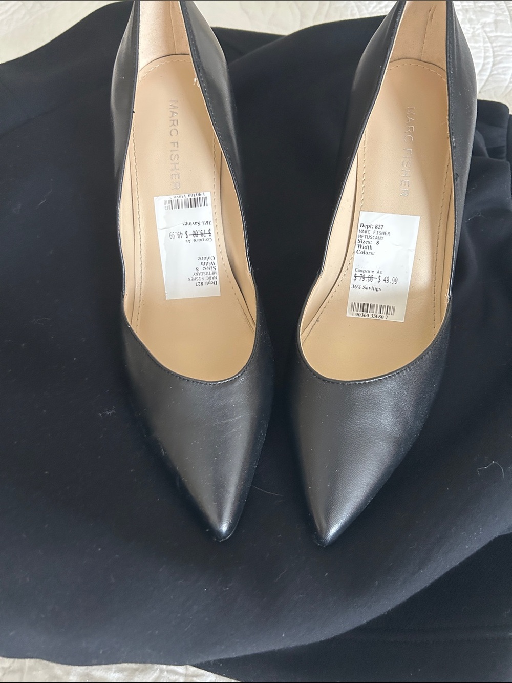 Marc Fisher Women's Tuscany Slip-On Stiletto Dress Pumps. Sz 8M